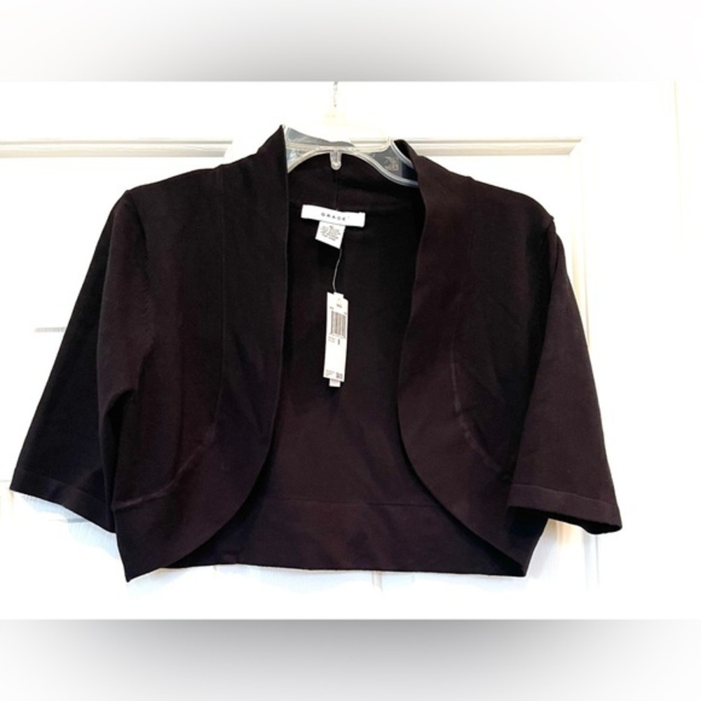 Grace Black Shrug Sweater NWT Size M